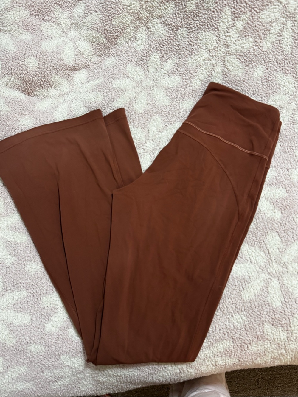 Women's Brown Flared Yoga Pants